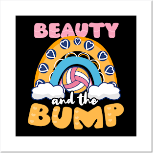 Volleyball Pregnancy Shirt | Beauty And The Bump Posters and Art